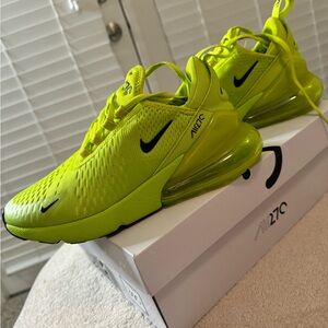 Nike Air Max 270 Neon Yellow Sneakers